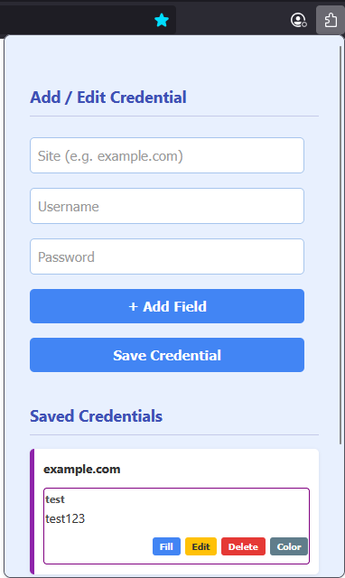 Password Manager Screenshot 2